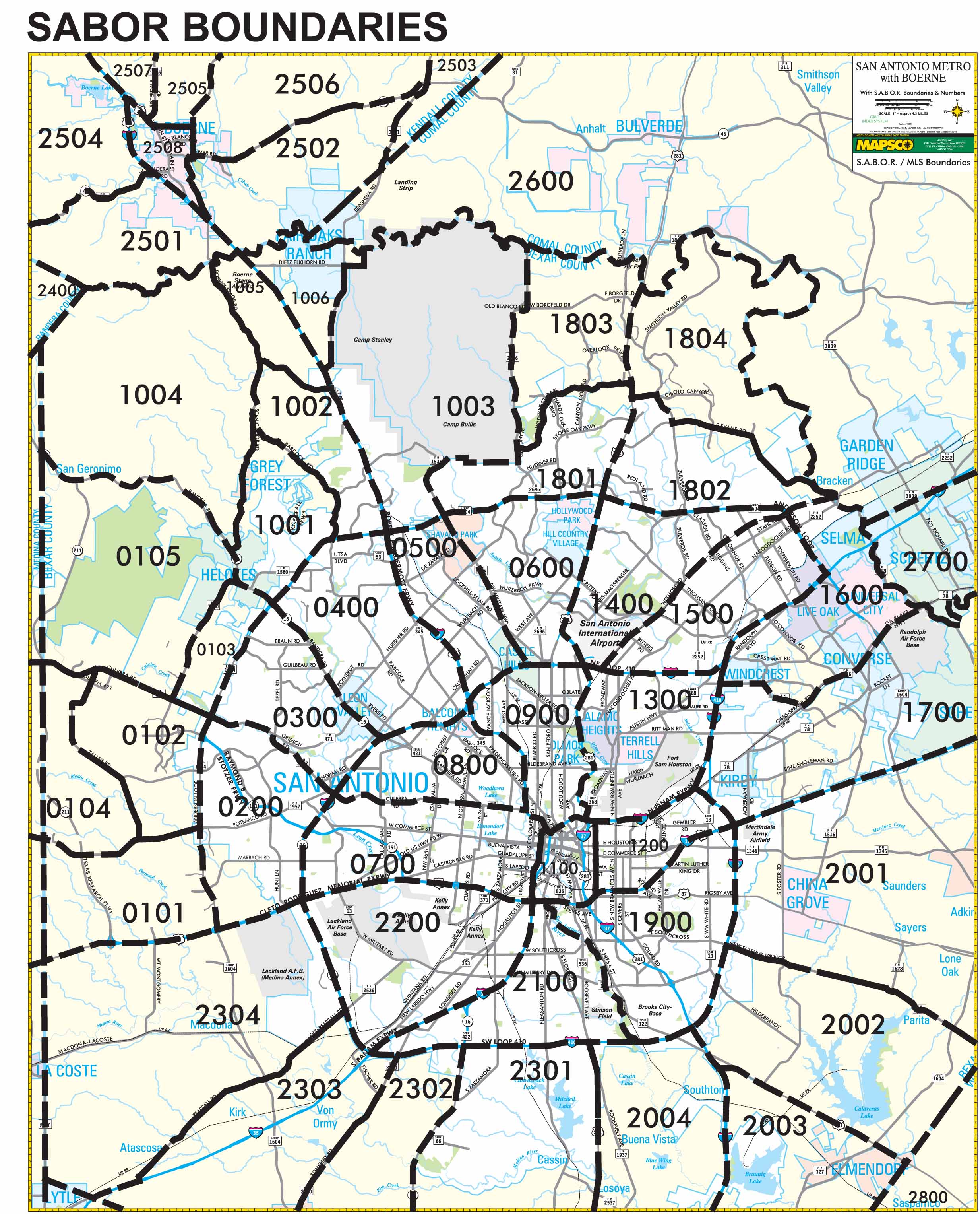 San Antonio Area Zip Code Map World Map Gray   Sabor Boundry Maps 